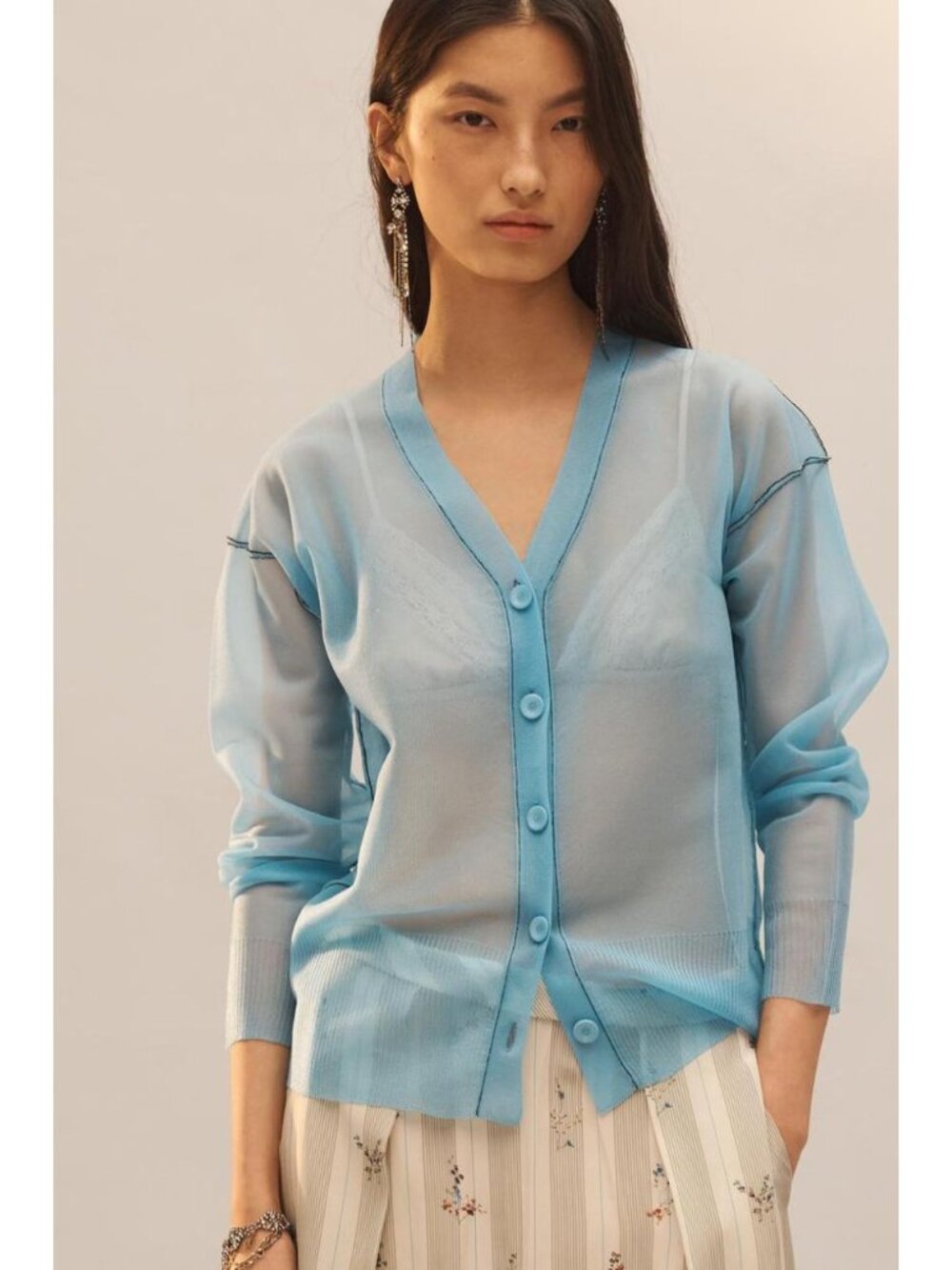 ZARA LIMITED EDITION SHEER KNIT CARDIGAN